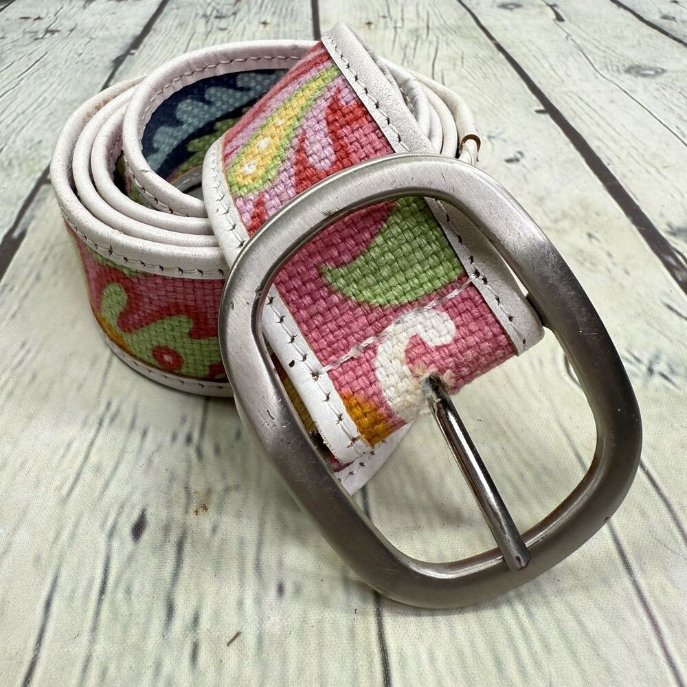 Brighton Multicolor Belt with Silver Buckle
